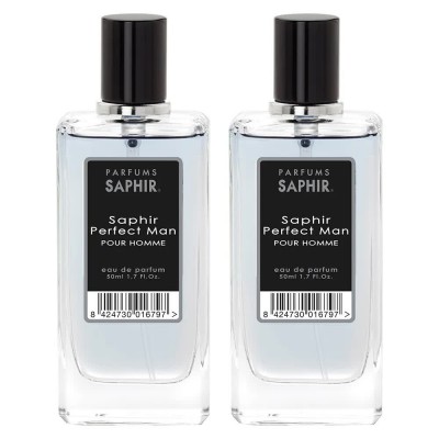 мъжки,парфюми,saphir,perfect,man,50ml,eau,de,parfum,2,units,clear,(multicolor)