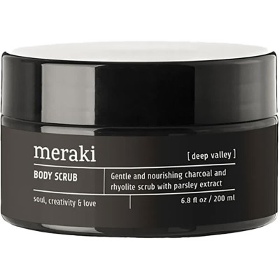 хигиена,коса,meraki,charcoal,bodyscrub,scrub,creams,clear,(grey)