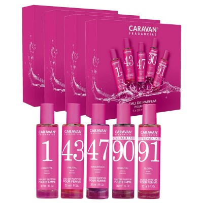 дамски,парфюми,caravan,nº,1,nº,43,nº,47,nº,90,&,nº,91,set,30ml,parfum,4,units,multicolor