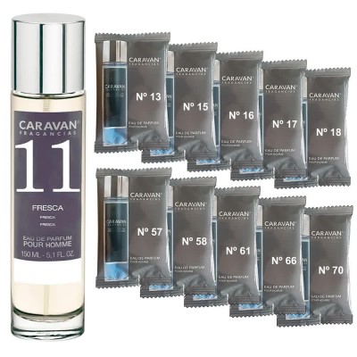 мъжки,парфюми,caravan,nº,11,150ml,+,10,vials,set,parfum,clear,(multicolor)