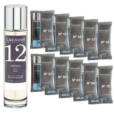 мъжки,парфюми,caravan,nº,12,150ml,+,10,vials,set,parfum,clear,(multicolor)