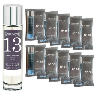 мъжки,парфюми,caravan,nº,13,150ml,+,10,vials,set,parfum,clear,(multicolor)