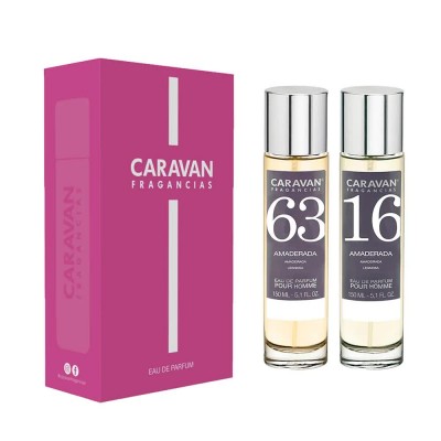 мъжки,парфюми,caravan,nº,16,&,nº,63,150ml,gift,box,parfum,2,units,clear,(multicolor)