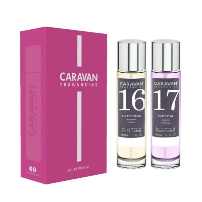 мъжки,парфюми,caravan,nº,17,&,nº,16,150ml,gift,box,parfum,2,units,clear,(multicolor)