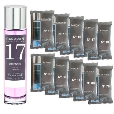 мъжки,парфюми,caravan,nº,17,150ml,+,10,vials,set,parfum,clear,(multicolor)
