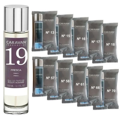 мъжки,парфюми,caravan,nº,19,150ml,+,10,vials,set,parfum,clear,(multicolor)