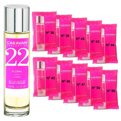 дамски,парфюми,caravan,nº,22,150ml,+,10,vials,set,parfum,multicolor
