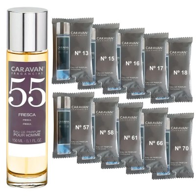 мъжки,парфюми,caravan,nº,55,150ml,+,10,vials,set,parfum,clear,(multicolor)
