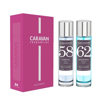 мъжки,парфюми,caravan,nº,58,&,nº,62,150ml,gift,box,parfum,2,units,clear,(multicolor)