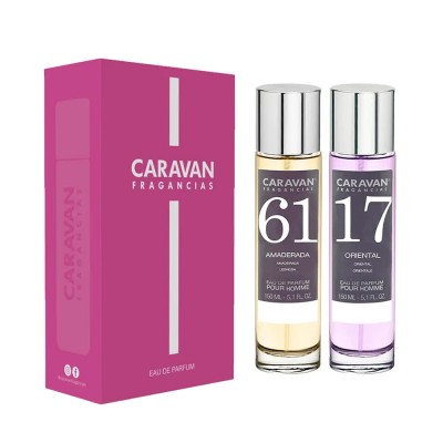 мъжки,парфюми,caravan,nº,61,&,nº,17,150ml,gift,box,parfum,2,units,clear,(multicolor)