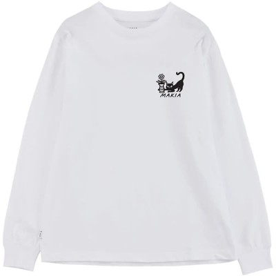 тениска,мъжки,тениски,дамски,тениски,makia,bloom,long,sleeve,t,shirt,white,(white)