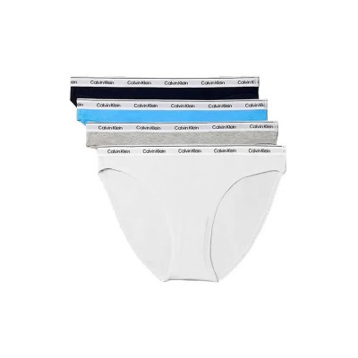 дамско,бельо,дамски,бикини,и,танкини,calvin,klein,000qd5208e,panties,4,units,refurbished,multicolor,(shoreline,blue,descent,white,gre)