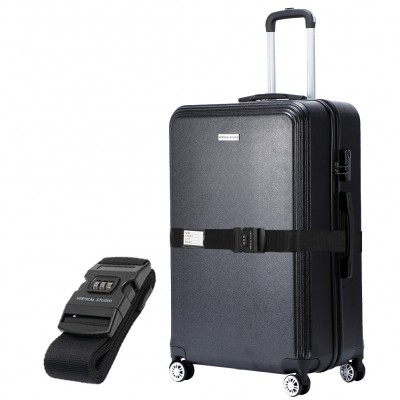 куфар,vertical,studio,bergen,24,suitcase,black,incl.,free,luggage,strap