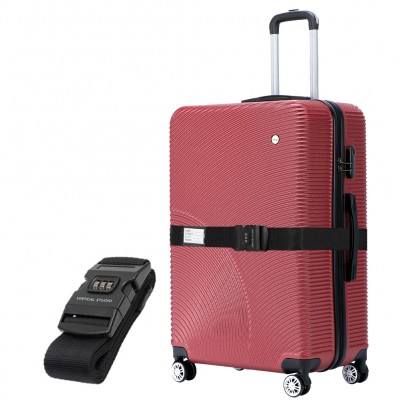 куфар,vertical,studio,malmö,24,suitcase,wine,red,incl.,free,luggage,strap