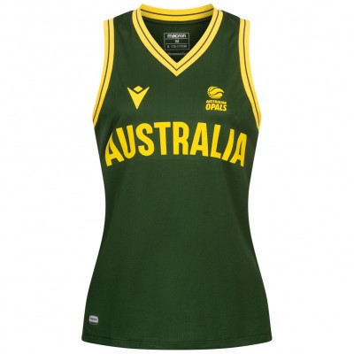 дамска,фланелка,баскетболни,потници,australia,basketball,macron,women,home,jersey
