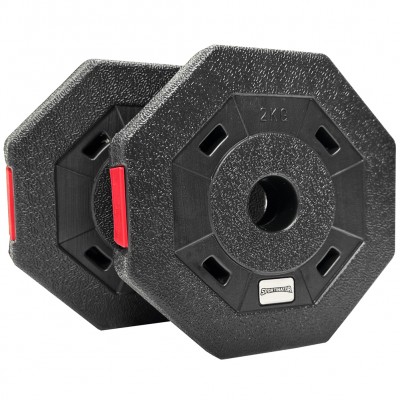 всичкото,фитнес,оборудване,sportinator,2kg,bumper,plates,fitness,weight,plates,set,of,2