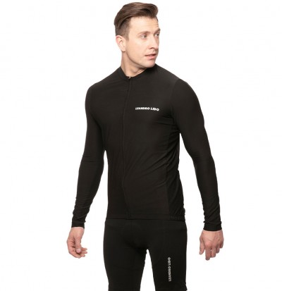 облекло,за,колоездене,за,мъже,leandro,lido,procida,men,long,sleeved,cycling,top,black
