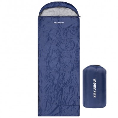 kirkjubØur®,søvn,outdoor,sleeping,bag,220,x,75,cm,15,°c,navy