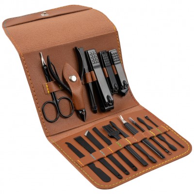 фитнес,оборудване,всичкото,фитнес,оборудване,leandro,lido,livorno,manicure,pedicure,set,17,piece,brown