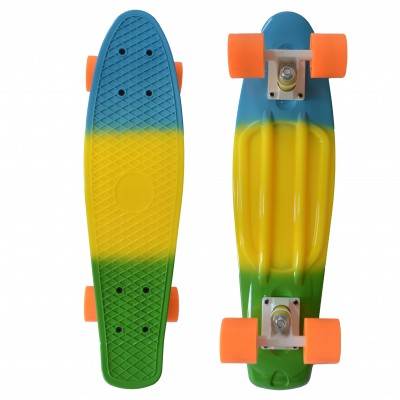 muwo,cruiser,penny,board,mini,skateboard,yellow