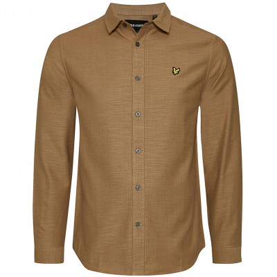 lyle,&,scott,chunky,slub,men,long,sleeved,shirt