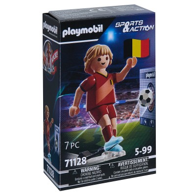 playmobil®,belgium,football,player,with,goal,wall