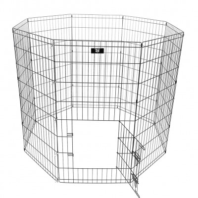 spocado,united,free,range,enclosure,8,pcs.,foldable,122,×,61,cm,black