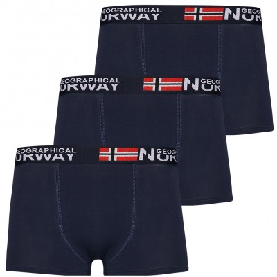 боксерки,мъжко,бельо,geographical,norway,men,boxer,shorts,pack,of,3,navy