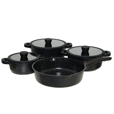 фитнес,оборудване,всичкото,фитнес,оборудване,banaru,design,alu,pot,set,7,piece,black