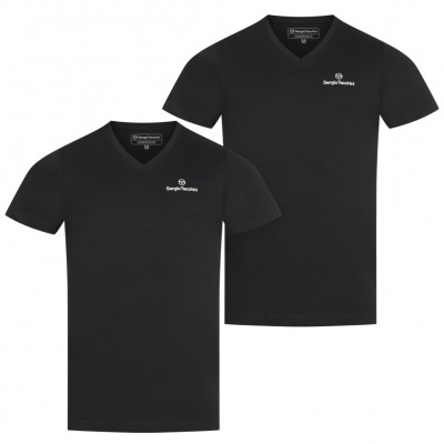 sergio,tacchini,men,undershirts,v,neck,pack,of,2,black