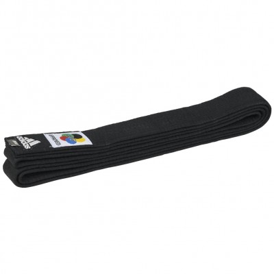 колан,adidas,elite,wkf,karate,belt,logo,45mm,black