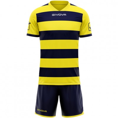 къси,панталони,мъжки,къси,панталони,ръгби,облекла,givova,rugby,kit,jersey,with,shorts,yellow,navy