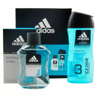 adidas,ice,dive,shower,gel,250,ml,+,aftershave,100,ml