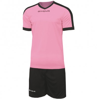 всички,футболни,облекла,givova,kit,revolution,football,jersey,with,shorts,pink,black