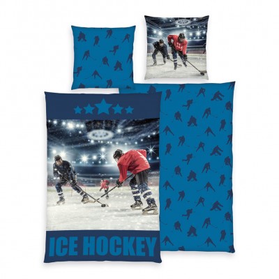 ice,hockey,bedlinen,set,135,x,200,cm,+,80,x,80,cm