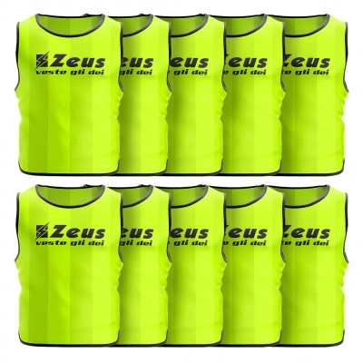 тренировъчни,помагала,zeus,pack,of,10,training,bib,neon,yellow