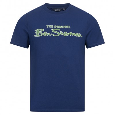 мъжка,тениска,мъжки,тениски,ben,sherman,flocked,logo,men,t,shirt