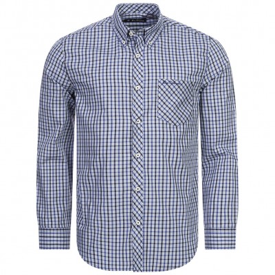 ben,sherman,gingham,men,long,sleeved,shirt