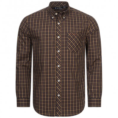 мъжка,карирана,риза,ben,sherman,house,check,men,long,sleeved,shirt