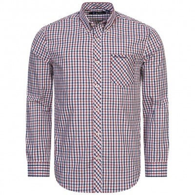 мъжка,карирана,риза,ben,sherman,house,check,men,long,sleeved,shirt