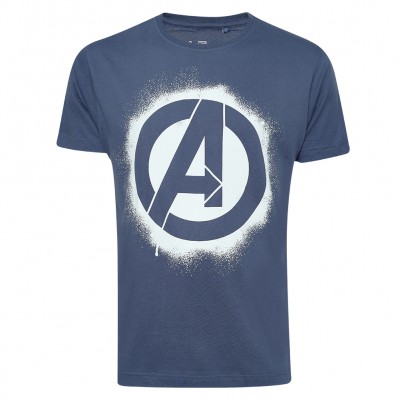 мъжка,тениска,avengers,marvel,stencil,logo,men,t,shirt