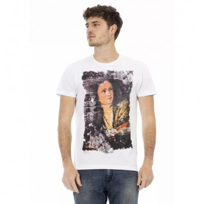 тениска,мъжки,тениски,trussardi,action,men,t,shirt,white