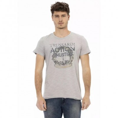 тениска,мъжки,тениски,trussardi,action,men,t,shirt,gray