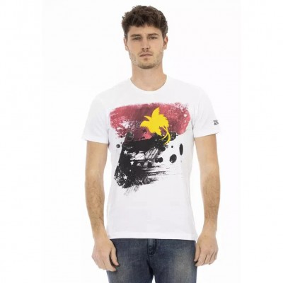 тениска,мъжки,тениски,trussardi,action,men,t,shirt,white