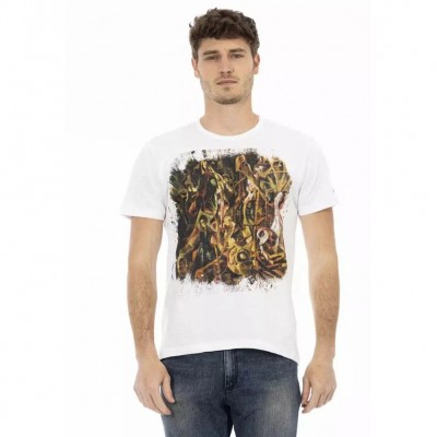 тениска,мъжки,тениски,trussardi,action,men,t,shirt,white