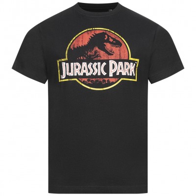 мъжка,тениска,jurassic,park,distressed,logo,men,t,shirt