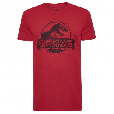 мъжка,тениска,jurassic,park,mono,chinese,logo,men,t,shirt
