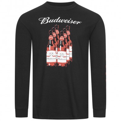 budweiser,six,pack,bottles,men,long,sleeved,top