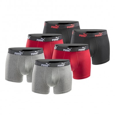 мъжки,боксерки,мъжко,бельо,puma,boxer,men,boxer,shorts,pack,of,6,black,red