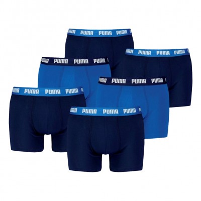 мъжки,боксерки,мъжко,бельо,puma,boxer,men,boxer,shorts,pack,of,6,true,blue
